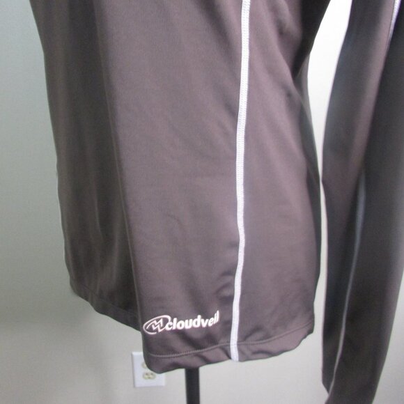 Cloudveil Pullover Jacket Top M Brown 1/2 Zip - Picture 11 of 12